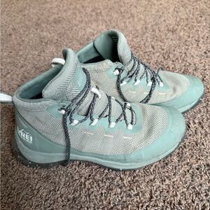 REI Women's Gray and Teal Hiking Shoes -Size 9.5